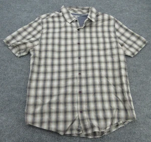 Horny Toad Shirt Mens Large Multicolor Plaid Short Sleeve Button Up Adult L - Picture 1 of 11