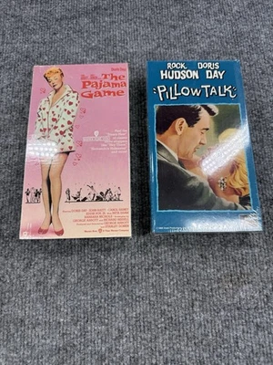 Sealed VHS Lot – Doris Day Pillow Talk (1959) + The Pajama Game (1957) New - Image 1 of 4