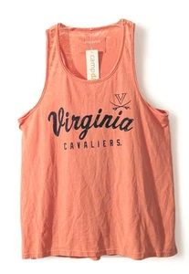 Camp David Women's Peach Virginia Cavaliers Tank Top Medium - Picture 1 of 5