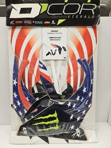 NUEVO Kit de gráficos Kawasaki Z125 D'Cor Patriot Monster Energy - Imagen 1 de 1