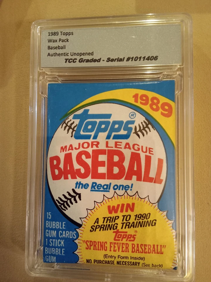 1989 Topps Baseball Card Wax Pack Unopened