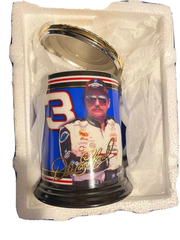 The Dale Earnhardt #3 Licensed Collector Tankard Beer Stein Franklin Mint Tags Cover