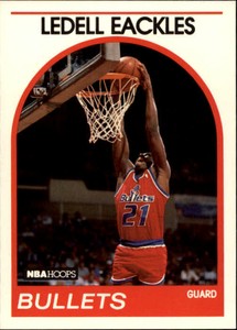 1989-90 NBA Hoops Basketball #194 Ledell Eackles RC