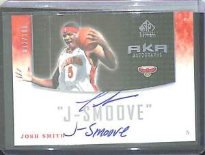 2004-05 Upper Deck SP Game Used Auto #AKA-JS Josh Smith No 12 of 100