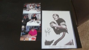 CINCINNATI BENGALS EHEMALIGER GROSSER GREG COOK HANDSIGNIERTES S/W 8,5 X 11 FOTOGRAFIE - Bild 1 von 6