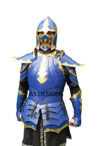 Medio traje de armadura de caballero de recreación medieval - Imagen 1 de 7