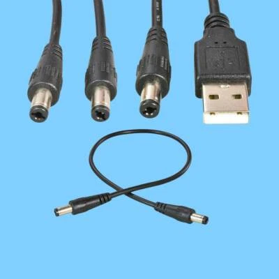 USB 2.0 to DC 5.5 x 2.1mm Female Barrel Jack Power Cable Connectors 0.2m 1m 1.5m - Image 1 of 4