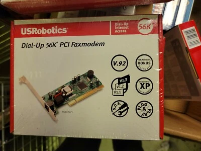  USRobotics Dial Up FaxModem 56K PCI, USRobotics - Brand New Sealed.  - Image 1 of 4