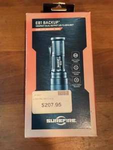 SureFire EB1C-A-BK Backup LED Flashlight (Shrouded Tailcap, Black) NEW - Picture 1 of 5