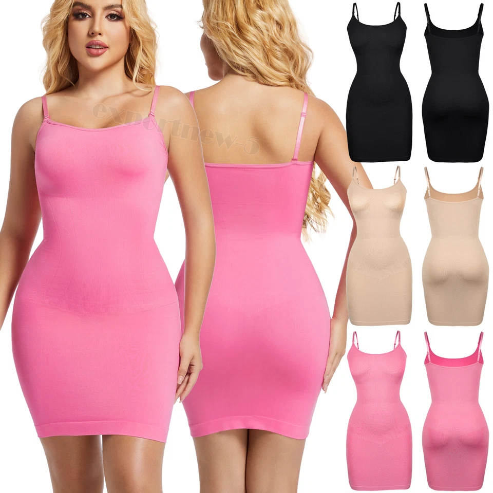 Платье-слип Shapewear для женщин с контролем живота камзол полное платье-слип под узкое - Изображение 1 из 4