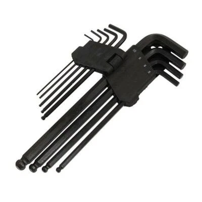 9 METRIC LONG BALL POINT END ALLAN ALAN ALLEN ALEN HEX KEY TOOL SET HOLDER P282 - Image 1 of 2