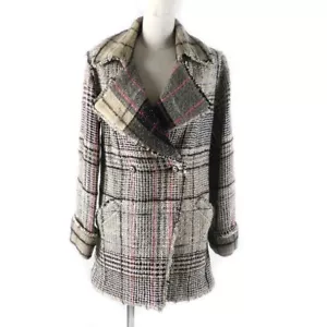 CHANEL 05A P26855 Coco Mark Button Check Tweed Zweireiher Sakko Multi 34 - Bild 1 von 10