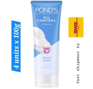 4x100 g Pond's aceite duradero control lavado facial para eliminar la suciedad de la piel normal a grasa - Imagen 1 de 6