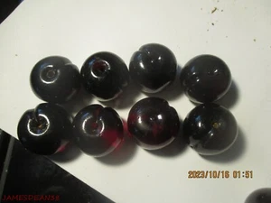 LOT OF 8 VTG Purple Amethyst Crystal BALL Prisms Chandelier - Picture 1 of 4