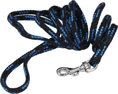 Dogs My Love Dog Rope Leash 4ft Long Blue/Black - Image 1 of 4