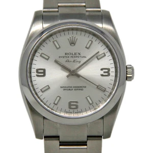 Rolex Air-King 114200 34mm Stainless Steel Silver Index 2008 Box/Paper/WTY #I243 - Picture 1 of 5