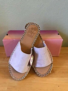 Jelly Pop LA Women's Pink suedelike ROSIE sandals 675 - Picture 1 of 5