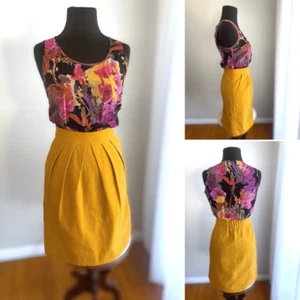 Anthropologie Tabitha Silk Dress Size 4 - Picture 1 of 14