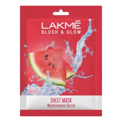 Lakm? Blush & Glow Watermelon Sheet Mask 25ml, - Image 1 of 3
