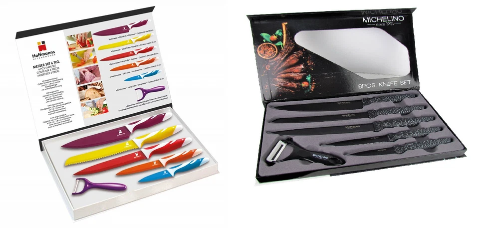 Michelino/Hoffmanns 6-teiliges Messerset/Chefkochmesser/Kochmesser-Set - Bild 1 von 1