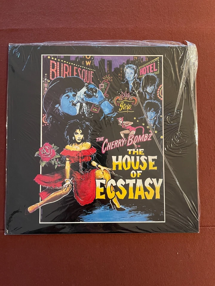 THE CHERRY BOMBZ - The House Of Ecstasy - 1986 SEALED  vinyl UK Andy McCoy - Image 1 of 2