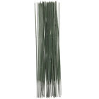 50pcs Green Floral Paper Wrapped Wire for Flower Making