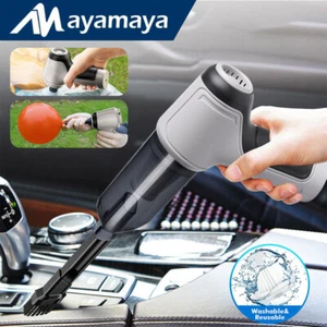 120W Portable Handheld Car Vacuum Cleaner Cordless Duster Strong Suction Wet&Dry - Picture 1 of 11