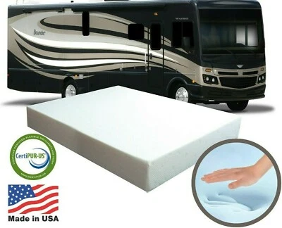 Remolque cámper autocaravana cama colchón gel espuma viscoelástica 8" todos los tamaños Queen King Twin Foto 1 de 4