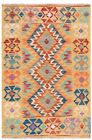 Kelim Afghan Handgewebter Orientteppich 125x85 cm-Nomadic,kilim,Carpet,Rug,Gelb