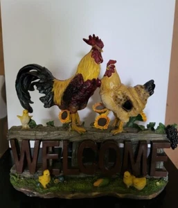 Welcome Chicken SIGN Farm Decor - Picture 1 of 6