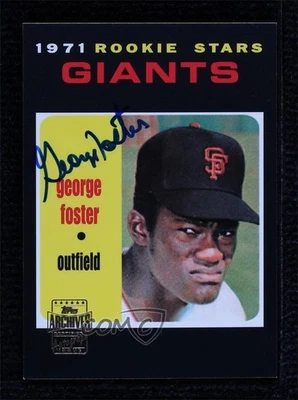 2001 Topps Archives Auto George Foster #126TAA Auto - Image 1 of 2