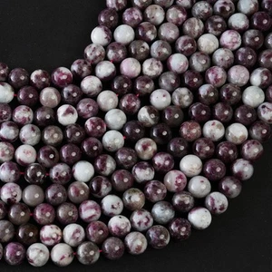 Natural Pink Touramline Gemstone 6 MM Round Smooth Beads Strand 15.5"For Jewelry - Picture 1 of 6