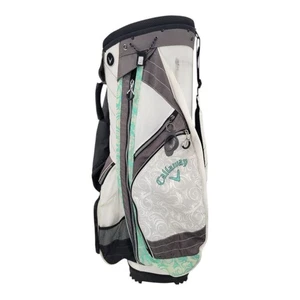 Callaway Ladies White Teal Golf Cart Bag 14-Way Divider Compartment - Picture 1 of 5