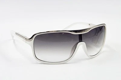 JLO By Jennifer Lopez Women's Shield Sunglasses White Silver Gray Gradient Y2K  - Image 1 of 4