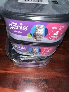 New Sealed Litter Genie Jumbo Refill 3 Pack - Odor Control Cat Litter Packages - Picture 1 of 1