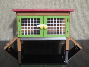 Schleich 2006 Am Limes 69 Farm Toy Plastic Rabbit Hutch Chicken Coop D-73527 - Picture 1 of 10