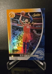 #'ed/75 🔥 BEN SIMMONS SP 2019-20 Panini Absolute Memorabilia Orange Holo No. 78 - Picture 1 of 2