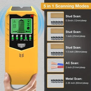 Für Trockenbau/Beton Profi Bolzensucher erkennt Metall/Holz/stromführende Drähte - Bild 1 von 6