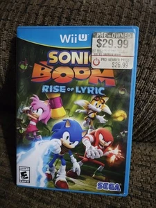 Sonic Boom: Rise Of Lyric (Nintendo Wii U, 2012) Complete Clean Works Great - Picture 1 of 9