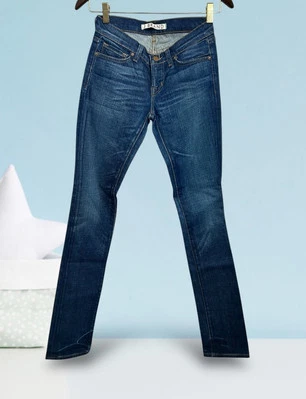 J Brand Jeans Size 25 Low Rise Pencil Leg Dark Fashion Wash 32" Inseam - Image 1 of 4