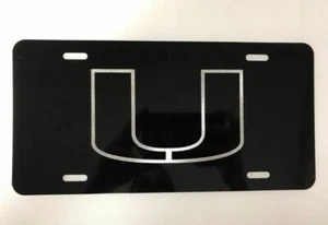 Miami Hurricanes Logo Aluminium License Plate Highest Quality  - Bild 1 von 4