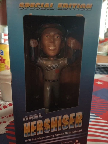 Orel Hershiser 2018 Fan Appreciation Day Special Edition Dodgers Bobblehead SGA Cover