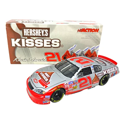Action Nascar #21 Kevin Harvick Hershey's Kisses Chevy Monte Carlo 1:24 Diecast - Image 1 of 4