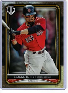 Mookie Betts 2020 Topps Tribute 5x7 Gold #30 /10 Red Sox 