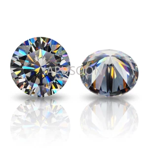 0.5~3 ct VVS1 grey color Round Excellent Cut Moissanite Loose Gemstones & GRA - Picture 1 of 6