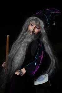 Wizard Magic Doll OOAK Doll Mephisto Doll Artisan Guild Hand Made Artist Signed - Picture 1 of 20
