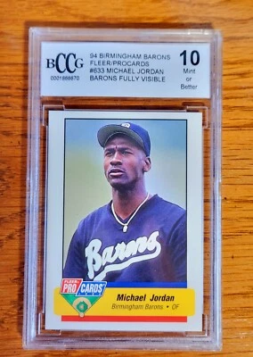 1994 Fleer ProCards Minor League  Michael Jordan #633 BCCG 10 - Image 1 of 2
