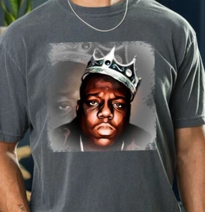 Notorious B.I.G. Camiseta Biggie Hip Hop Vintage Negra Colores Cómodos 1717 - Imagen 1 de 7