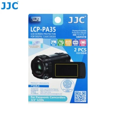 JJC LCP-PA35 Film Screen Display Protector for Panasonic 3.5" LCD Camcorders x2 - Image 1 of 4