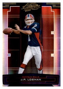 2005 Absolute Memorabilia JP Losman NFL Base Card PWE Set Break Foil Bills #18 - Picture 1 of 2